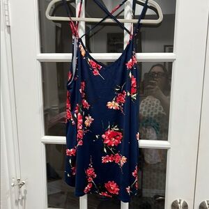 Papermoon Blue Floral Camisole Sleeveless Top